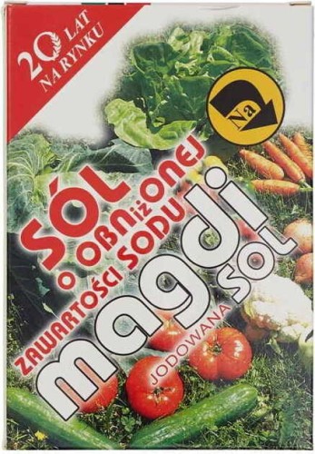 Sól niskosodowa (kartonik) Magdi 500 g MANAVITA
