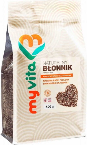 Natural fiber psyllium seed and plantain husk 500g MyVita