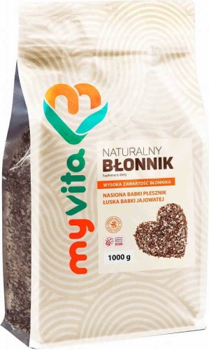 Natural fiber psyllium seed and plantain husk 1000g MyVita