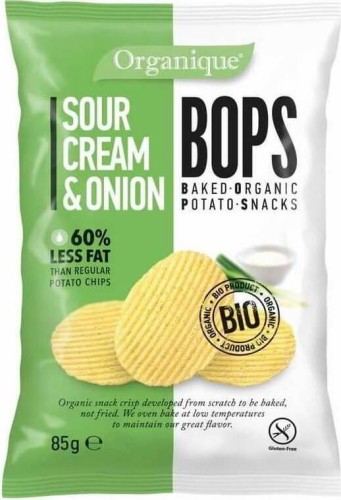Chips met room en uiensmaak glutenvrij BIO 85 g Organique