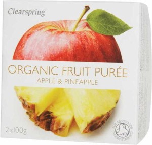 Appel-ananas dessert BIO 200 g Clearspring