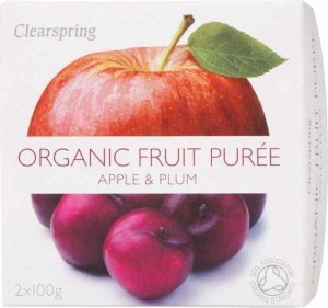 Dessert pomme-prune BIO 200 g Clearspring