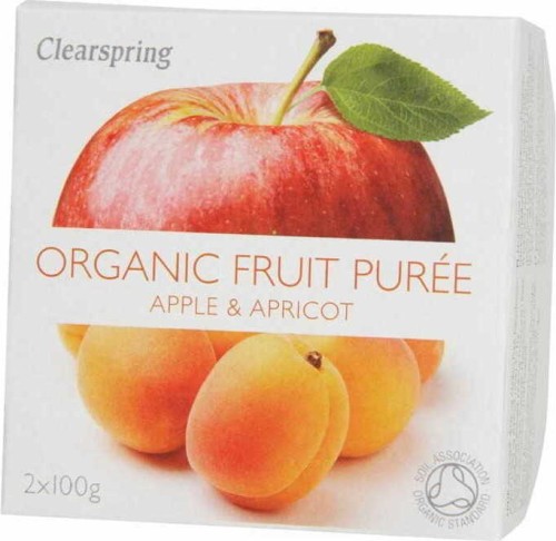 Apple-apricot dessert BIO 200 g Clearspring