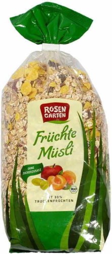Musli z 30% owoców BIO 750 g Rosengarten
