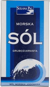 Sól morska gruboziarnista 1 kg KOPER