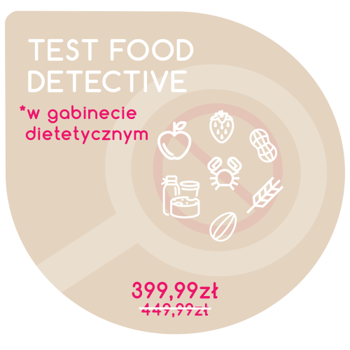 Test na nietolerancje pokarmowe Food Detective z wykonaniem w gabinecie dietetycznym