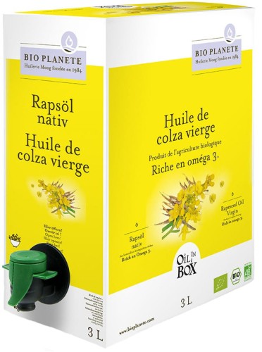Rapeseed oil virgin bio 3 l - Horeca (Bio Planete)