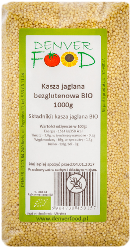 Millet groats gluten-free BIO 1000g Denver Food