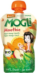 MOOTHIE -APPLE PURPLE WITH ORANGE AND CARROT 100% FRUIT WITHOUT ADDED SUGAR BIO 100 g - MOGLI