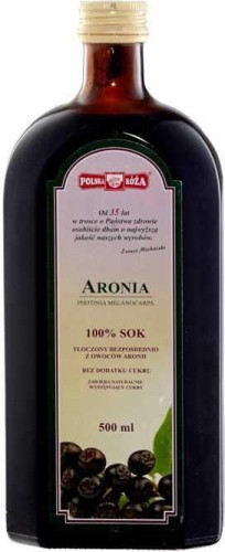 Jus d'aronia 100% sans sucre 500 ml Polska Roża