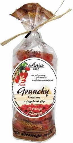 Grunchy havermout met gojibessen 3 bloemblaadjes 180 g - Ania