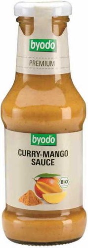 Sauce curry-mangue sans gluten BIO 250 ml Byodo