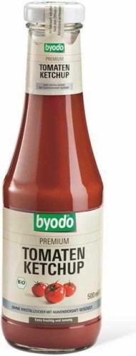 Ketchup sugar-free sweetened with agave syrup gluten-free BIO 500ml Byodo