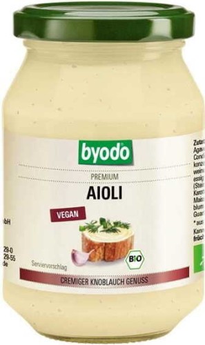 Mayonaisse vegan aioli gluten-free BIO 250 ml Byodo