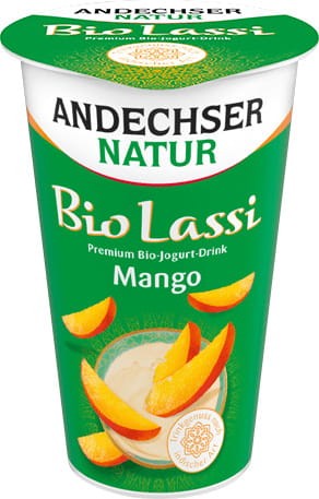 Jogurt pitny Lassi mango 3,5% BIO 250 g Andechser Natur