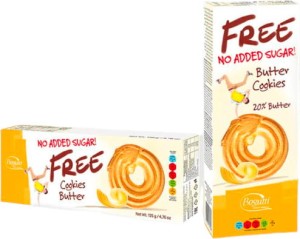 Ciasteczka maślane 20% bez cukru 135 g Bogutti