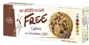 Ciasteczka z 20 % czekolady bez cukru 135 g Bogutti