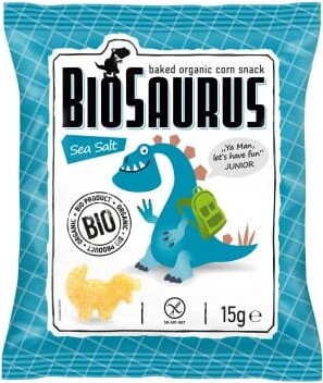 Corn chips Dinosaurs with sea salt gluten-free BIO 15 g BioSaurus