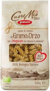 Pasta fusilli from durum wheat with barley BIO 500 g Granoro
