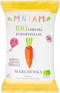 Corn crisps carrot gluten-free BIO 55 g MNIAM
