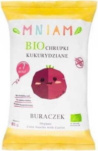 Corn crisps beetroot gluten-free BIO 55 g MNIAM