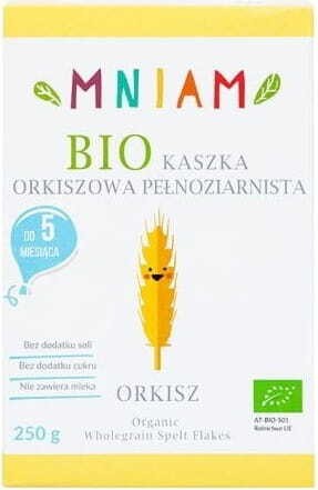 Whole grain spelt porridge from 5 months of age BIO 250 g MNIAM