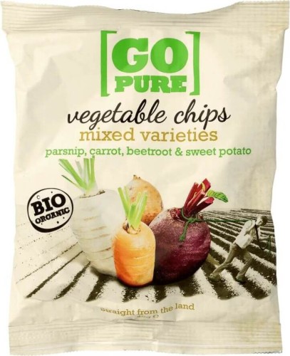 Glutenvrije mix groentechips BIO 40 g GoPure