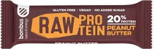RAW PROTEIN reep met pinda's glutenvrij 50 g Bombus