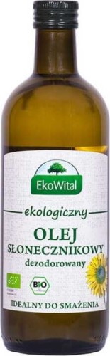 Zonnebloemolie om te frituren BIO 1 l EkoWital