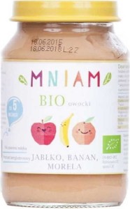 Dessert apple banana apricot since 5 month BIO 190 g MNIAM