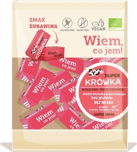 Glutenvrije zuivelvrije cranberry fudges BIO 150 g Super Krowka