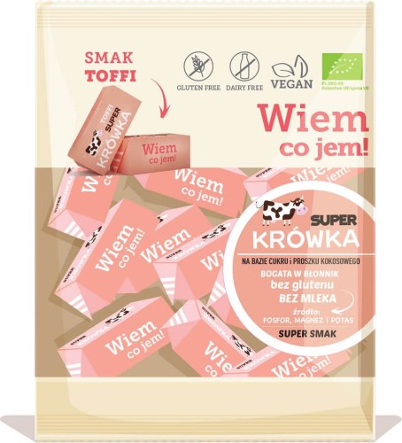 Zuivelvrije toffee fudges glutenvrij BIO 150 g Super Krowka