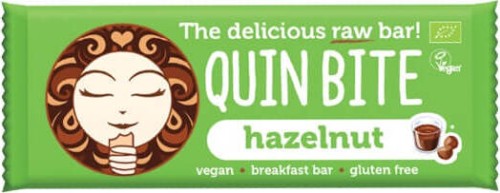 Bar RAW hazelnut gluten-free BIO 30 g Quin Bite