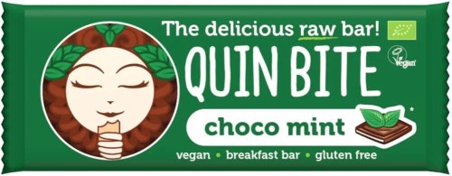 Bar RAW chocolate mint gluten-free BIO 30 g Quin Bite