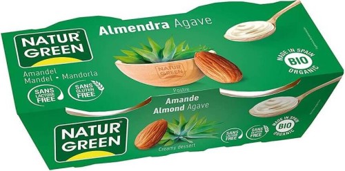 Dessert aux amandes au sirop d'agave sans gluten  B/L BIO 2 x 125 g Naturgreen