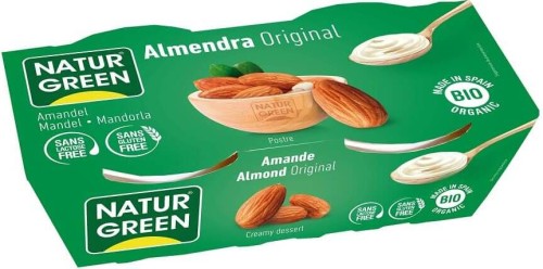 Almond dessert gluten-free lactose-free BIO 2 x 125 g Naturgreen