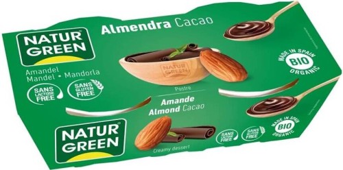 Almond dessert cocoa gluten-free lactose-free BIO 2x125 g Naturgreen