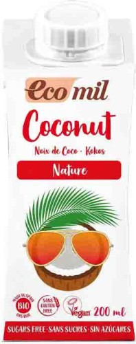 Coconut milk without sugar BIO 200 ml Ecomil