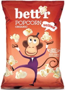 Popcorn salted without palm oil gluten-free BIO 60 g Bettr