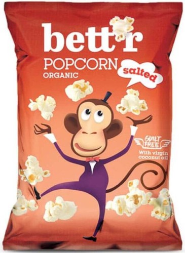 Popcorn salted without palm oil gluten-free BIO 60 g Bettr