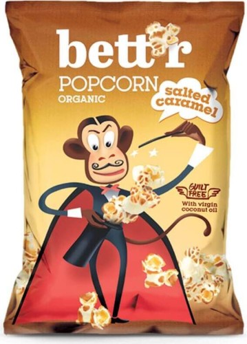 Popcorn with salty caramel gluten-free BIO 60 g Bettr
