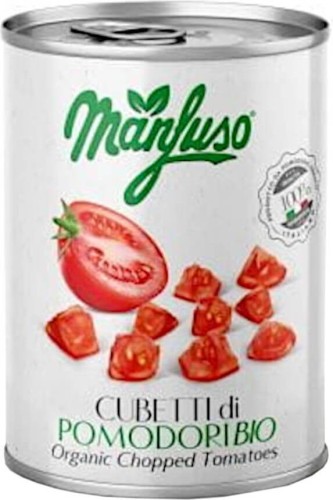 Pomidory w kawałkach BIO 400 g Manfuso