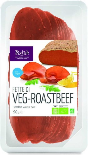 Plantaardig alternatief BIO rosbief 90 g Biolab