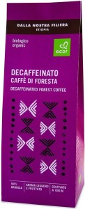 Ground coffee decaffeinated Arabica 100% BIO 250 g Ecor