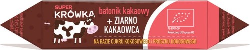 Barre de caramel aux fèves de cacao BIO 30 g Super Krówka
