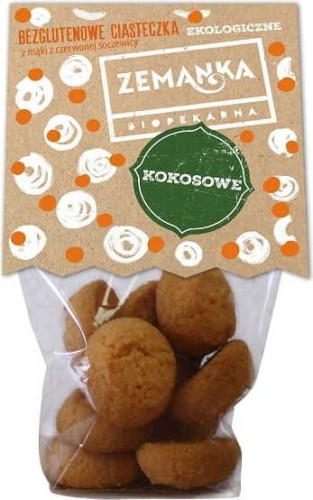 Coconut cakes from red lentil flour gluten-free BIO 100 g Zemanka