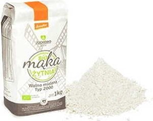 Roggemeel BIO Demeter type 2000 1 kg Juchowo