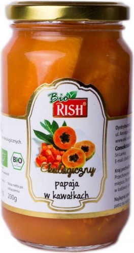 Papaya pieces in pineapple juice BIO 350 g / 200 g Rish