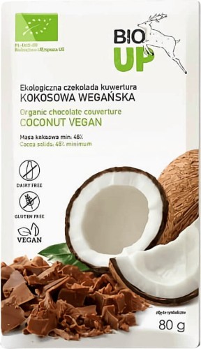 Vegan kokos chocolade BIO 80 g BioUp