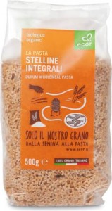 Pasta stars wholegrain BIO 500 g Ecor